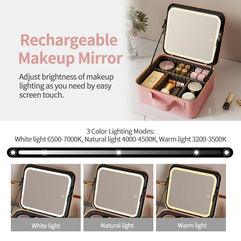 LED Cosmetic Travel Case